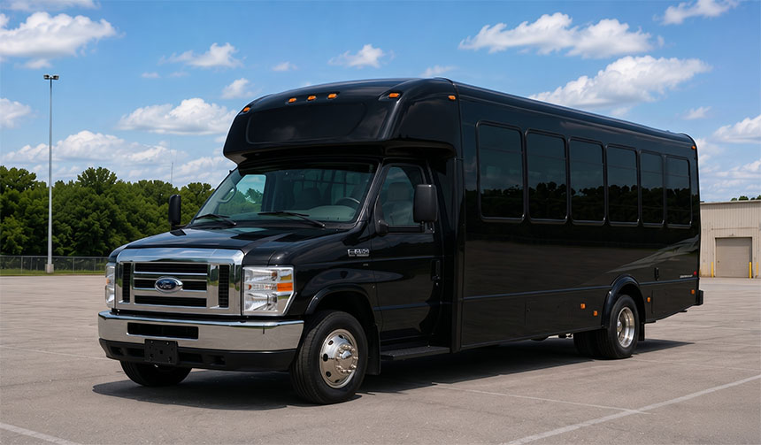 20-passenger minibus available for charter in Cambridge, MA